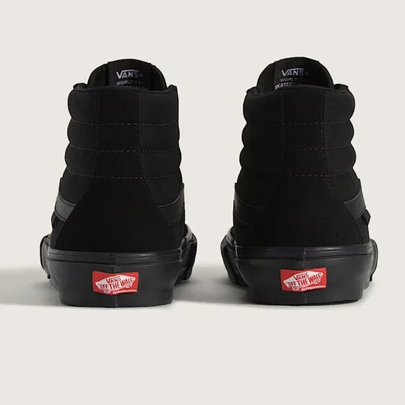 NWOB vans | Sk8-Hi Skate Shoe - Black Monochrome | Unisex W 7.5/M 6 - Picture 5 of 11